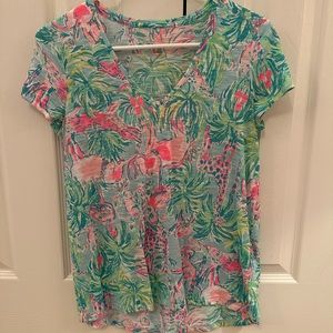 Lilly Pulitzer Etta V Neck Top